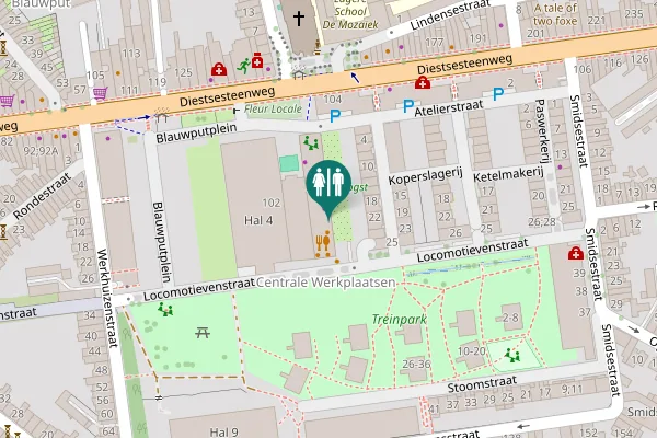 Map showing location of Diestsesteenweg 104 Toilet