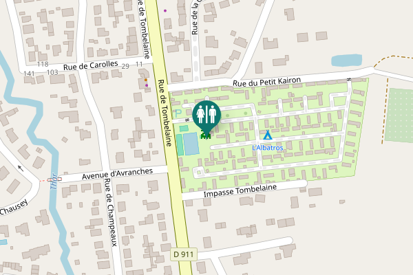 Map showing location of Rue de Tombelaine 279 Toilet
