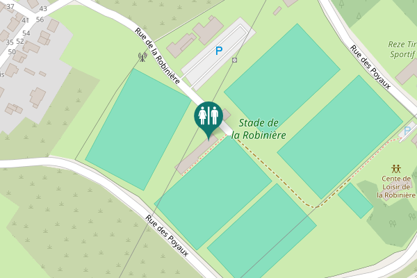Map showing location of La Robinière