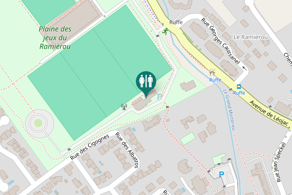 Map showing location of Avenue de Léojac 330 Toilet