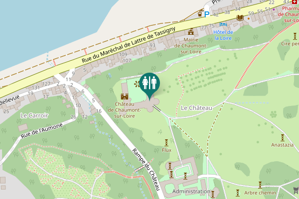 Map showing location of Rue du Maréchal de Lattre de Tassigny 107 Toilet