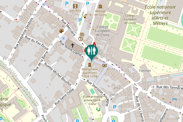 Map showing location of Petite Rue Lamartine 5 Toilet