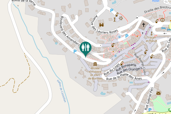 Map showing location of Rue Carnot Toilet