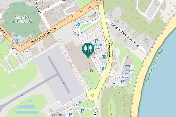 Map showing location of Rue Gnoumakouni 6 Toilet