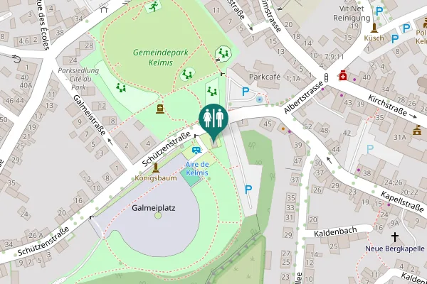 Map showing location of Schützenstraße Toilet