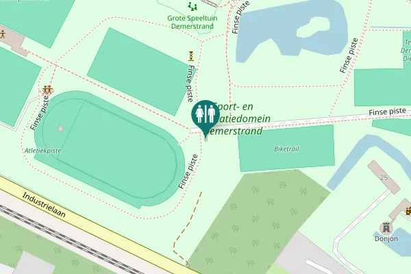 Map showing location of Finse piste Toilet
