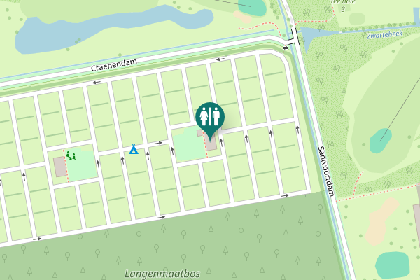 Map showing location of Langenmaatdreef 1a Toilet