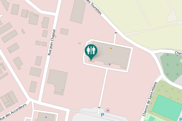Map showing location of Chemin des Tourettes Toilet