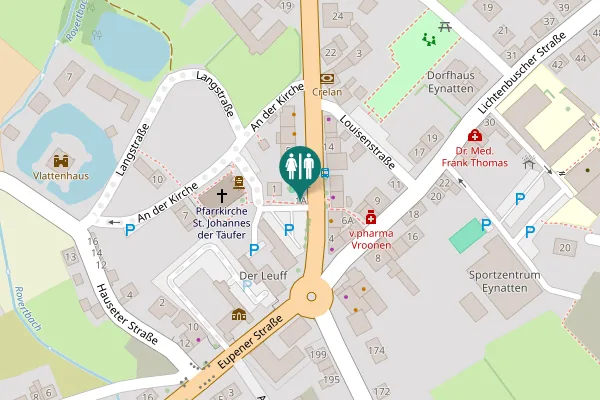 Map showing location of Aachener Straße 1A Toilet