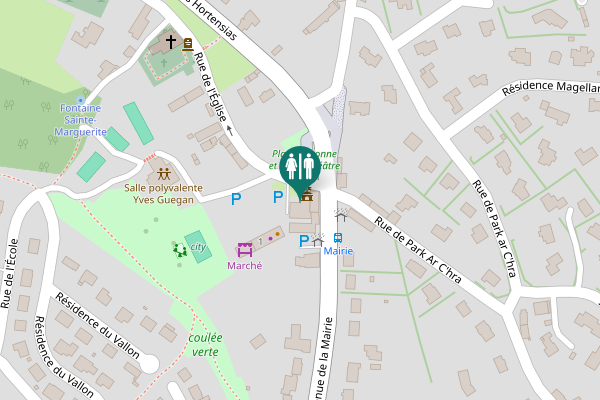 Map showing location of Avenue de la Mairie 2 Toilet