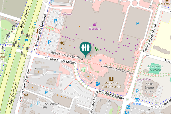 Map showing location of Allée François Truffaut Toilet