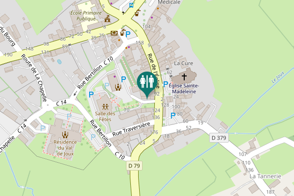 Map showing location of Rue de l'Église 98 Toilet