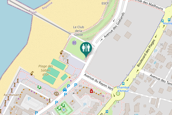 Map showing location of Avenue des Goélands 1 Toilet