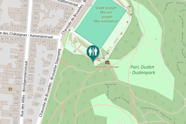 Map showing location of Chaussée de Bruxelles - Brusselse Steenweg 221 Toilet