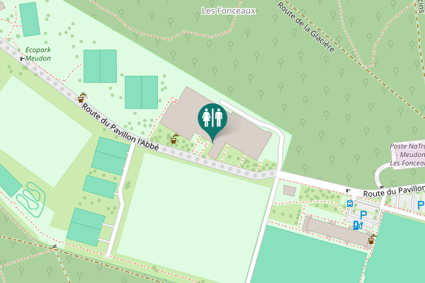 Map showing location of Route du Pavillon l'Abbé Toilet