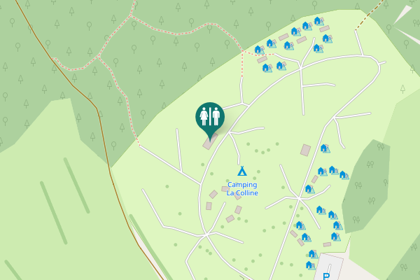 Map showing location of Clos des Horlées 1 Toilet