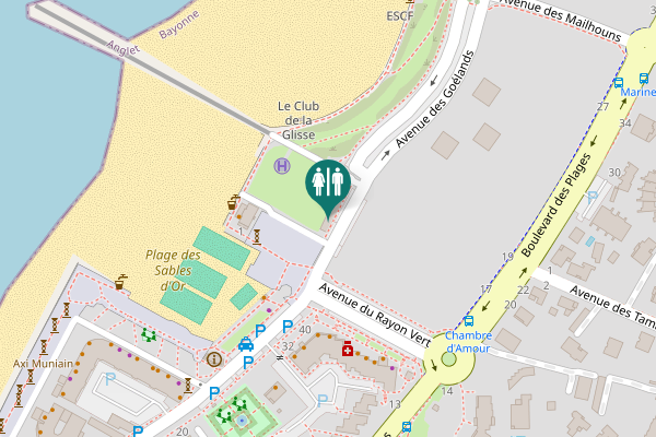 Map showing location of Avenue des Goélands 1 Toilet