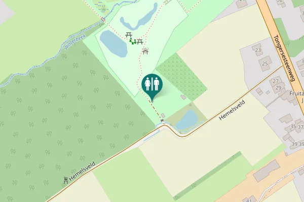 Map showing location of Hemelsveld Toilet