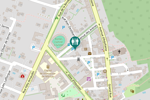 Map showing location of Rue Lutter Sondersdorf 53 Toilet