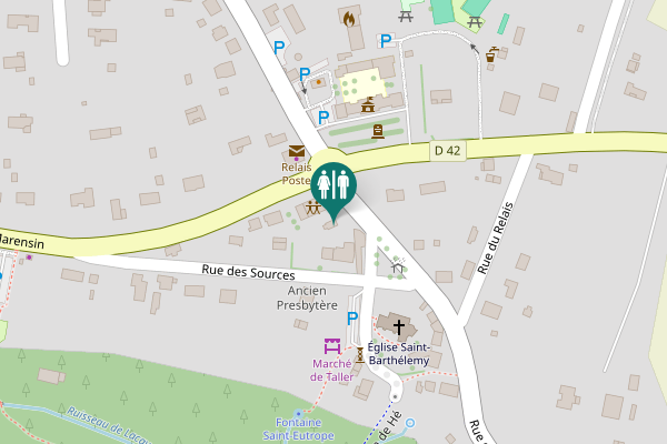 Map showing location of Rue de Compostelle Toilet