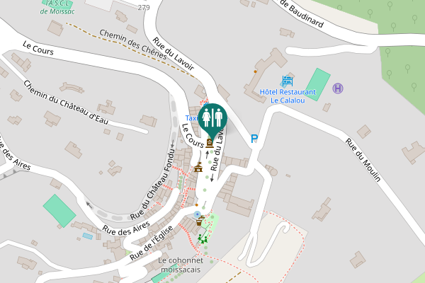 Map showing location of Rue du Lavoir Toilet