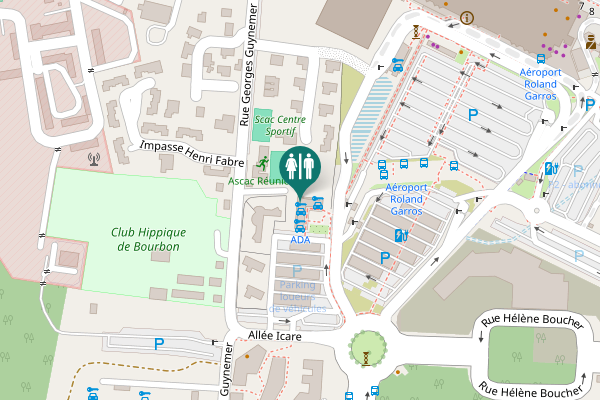 Map showing location of Sainte-Marie Toilet