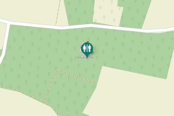 Map showing location of Empuré Toilet