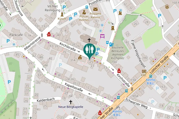 Map showing location of Kirchstraße 25 Toilet
