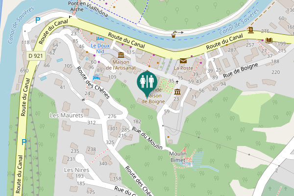 Map showing location of Rue du Moulin 59 Toilet
