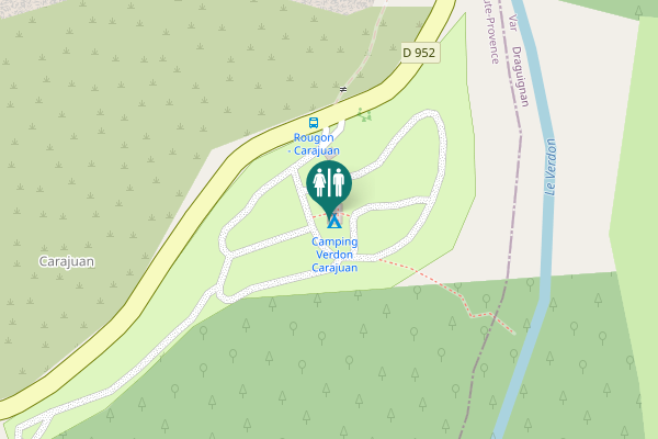 Map showing location of D 952 Toilet