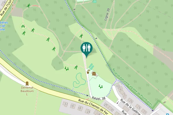 Map showing location of Rue du Chemin de Fer 25 Toilet
