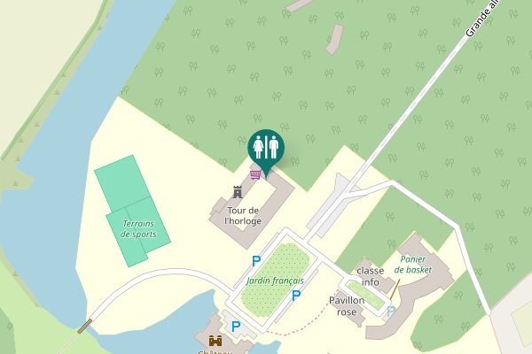 Map showing location of Grande allée 243 Toilet