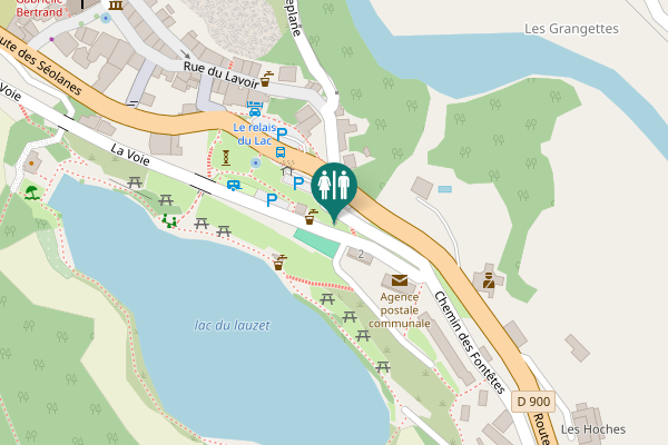 Map showing location of Chemin des Fontêtes 2 Toilet