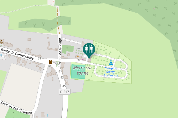 Map showing location of Impasse des Sables 5 Toilet