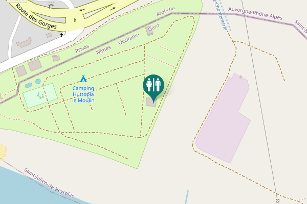 Map showing location of D 290 Toilet
