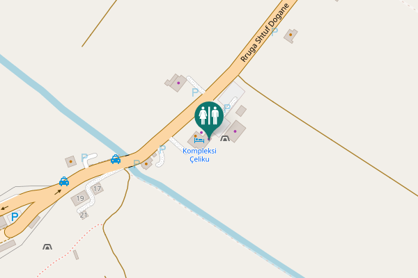 Map showing location of Rruga Shtuf Dogane 11 Toilet