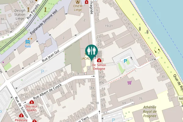 Map showing location of Rue Albert de Cuyck 2 Toilet