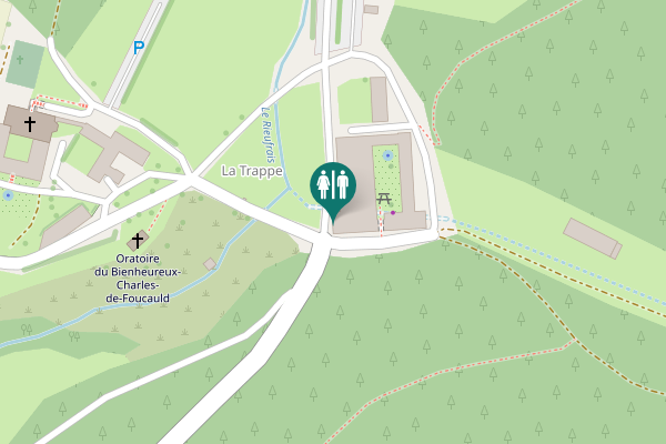 Map showing location of Saint-Laurent-les-Bains-Laval-d'Aurelle Toilet