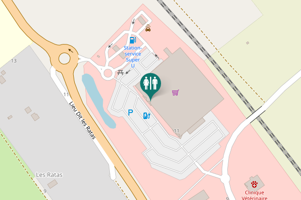 Map showing location of ZA La Champagne 11 Toilet