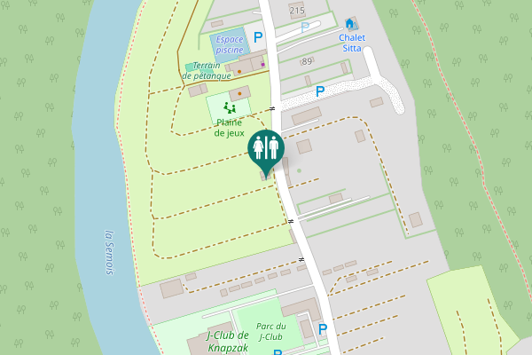 Map showing location of Rue de Mont les Champs 214 B Toilet
