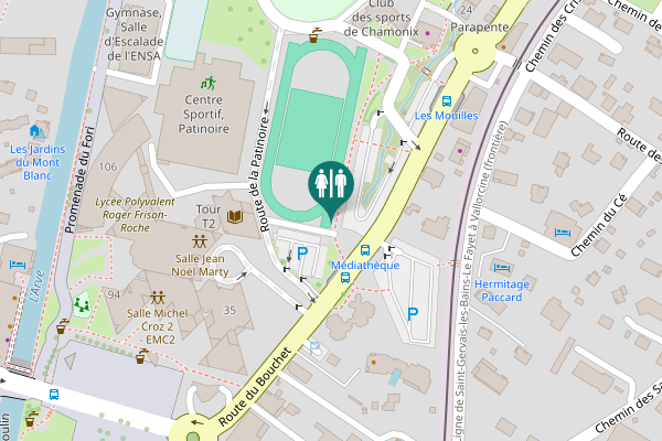 Map showing location of D 1506 Toilet