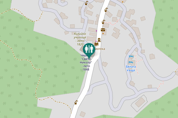 Map showing location of Kovachevitsa Toilet