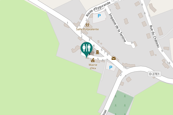 Map showing location of Rue de la Mairie 4 Toilet