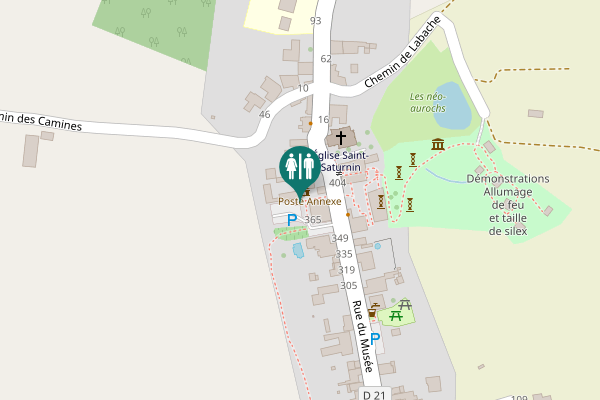 Map showing location of Rue du Musée 387 Toilet