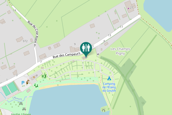 Map showing location of Rue des Campeurs 6 Toilet