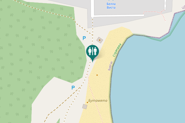 Map showing location of Бриз Toilet