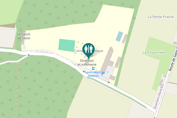Map showing location of Rennes Toilet