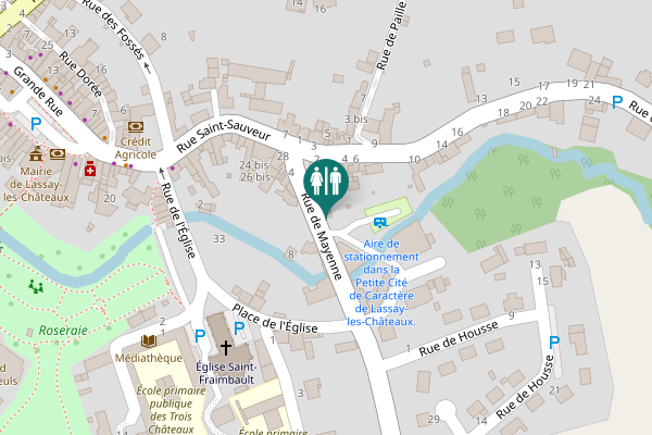 Map showing location of Rue de Mayenne 10 Toilet
