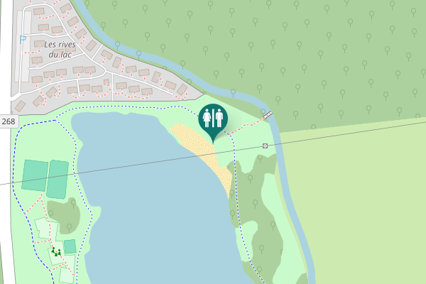 Map showing location of Vittefleur Toilet