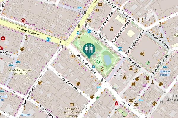 Map showing location of Rue de Bretagne 61 Toilet